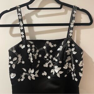 Saks fifth avenue Evening collections beaded black and white dress